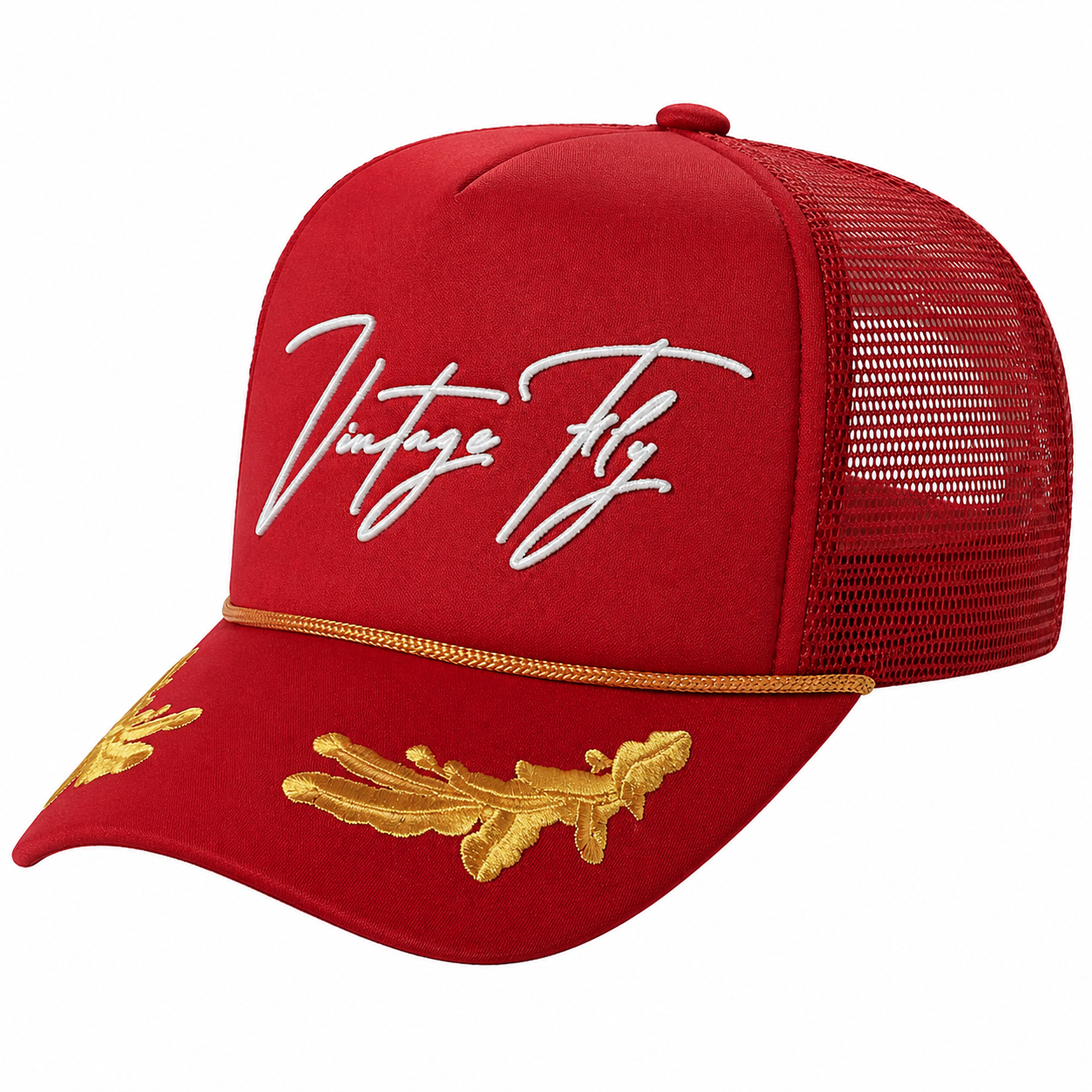 Captain Trucker Hat - Red